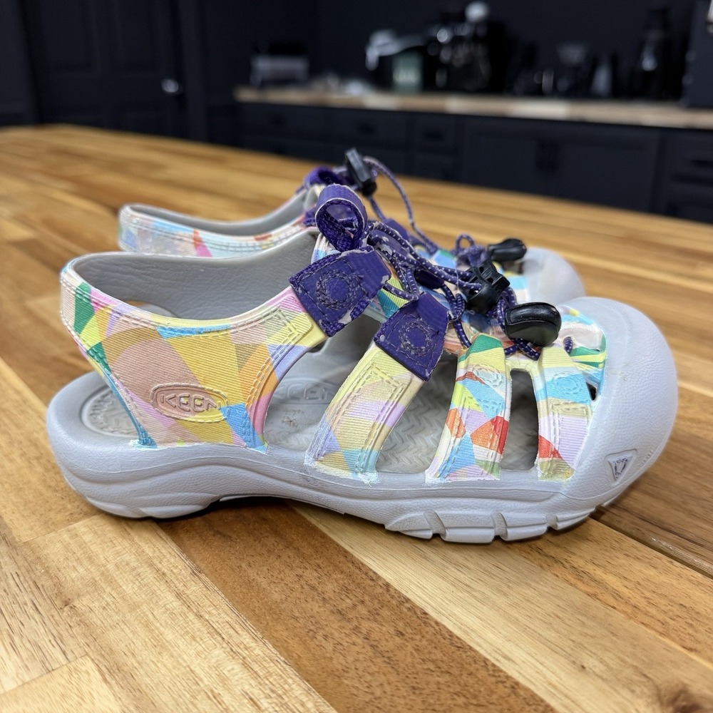 KEEN Rubber Closed Toe Sandals Drawstring Multicolor Girl's Size 1